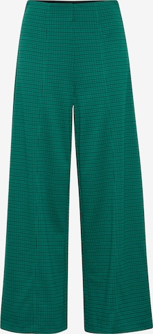 Pantaloni de la ICHI pe verde: față