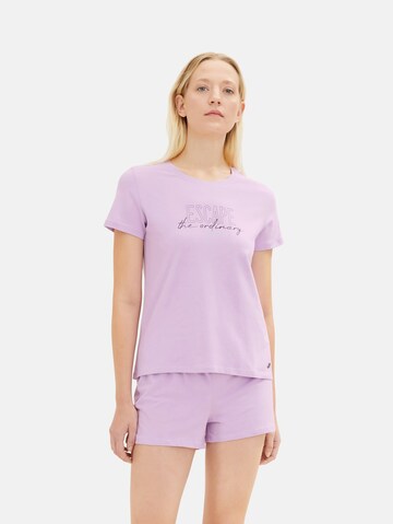 TOM TAILOR Pyjama in Lila: Vorderseite