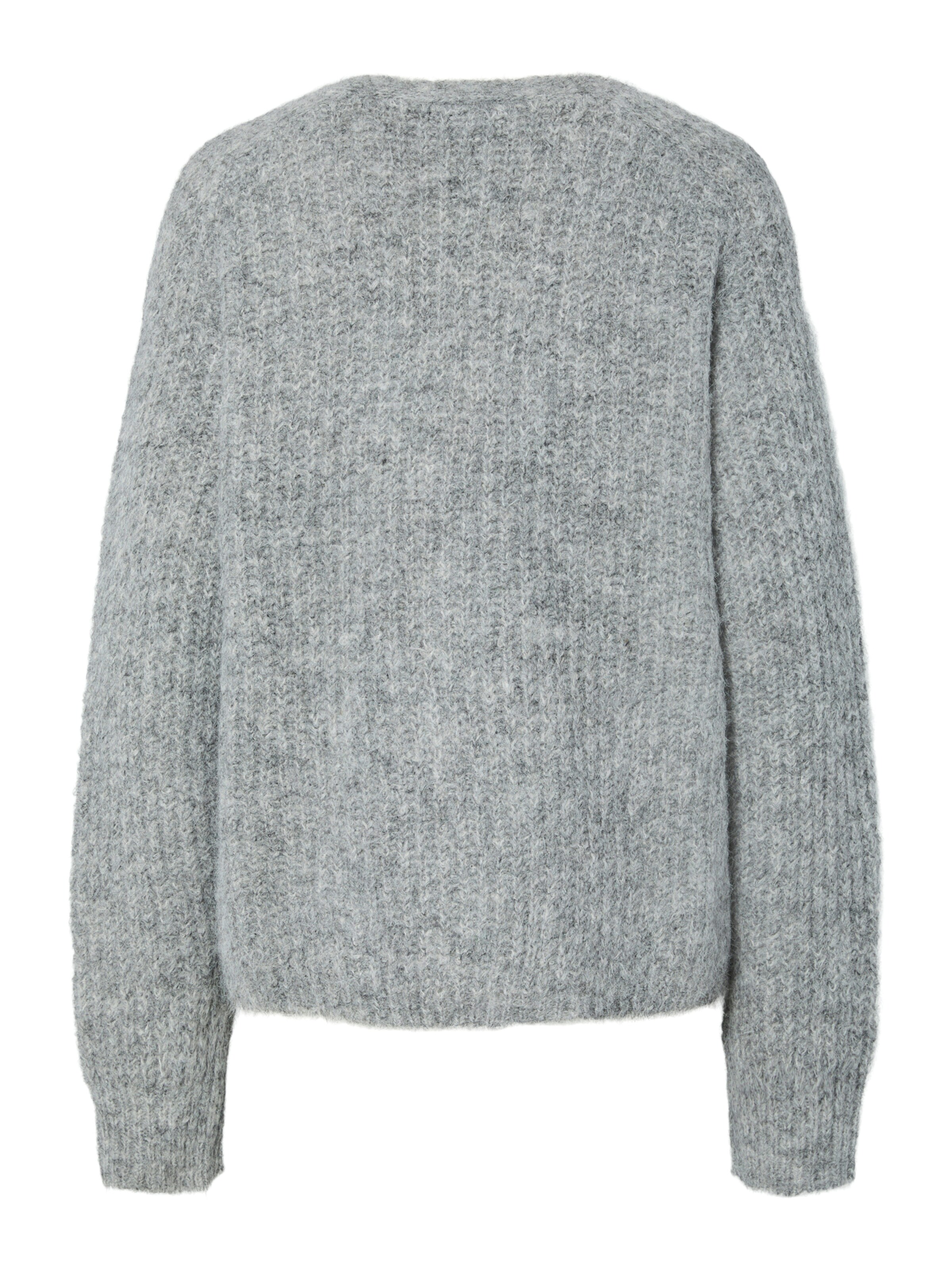 PIECES Knit Cardigan 'PCCLEO' in Grey