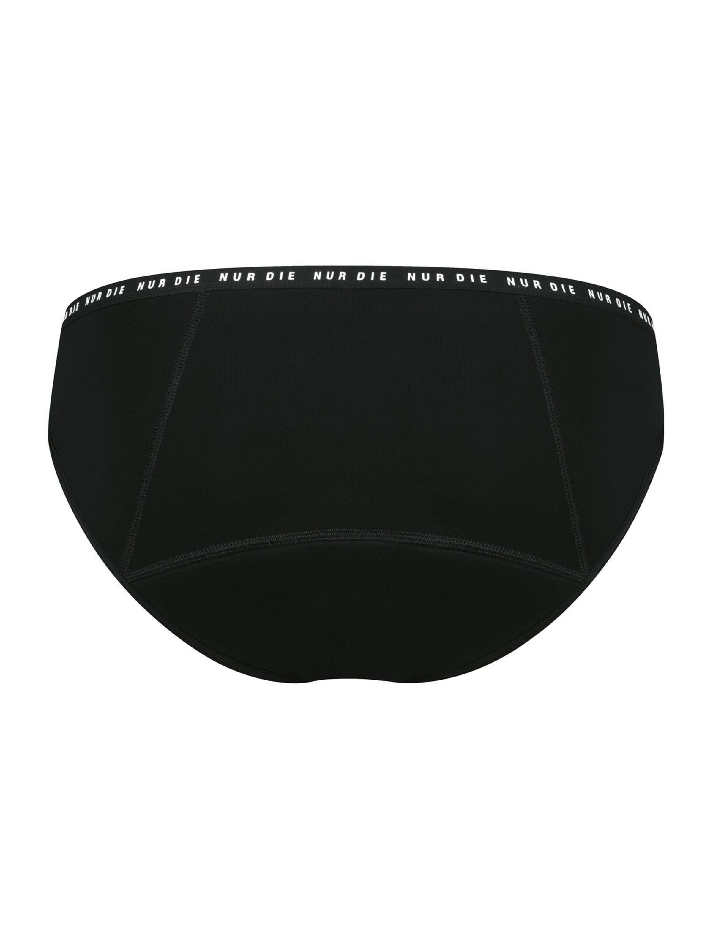 Nur Die Slip ' Alles Geregelt Menstruations-Slip stark' in Zwart
