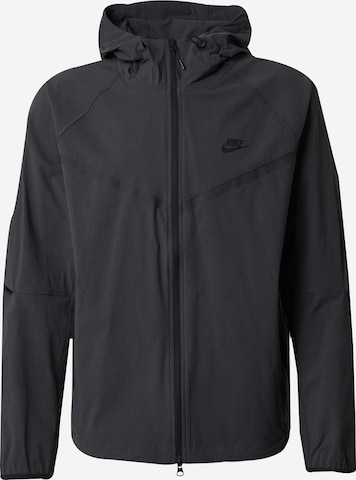 Nike Sportswear Демисезонная куртка в Серый: спереди