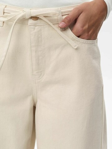 Wide Leg Jean 'NUBROOKLYN SOLID' NÜMPH en beige