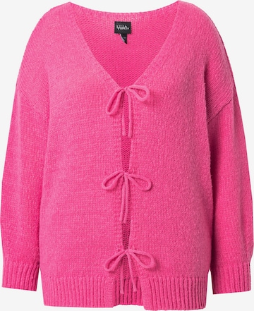 MIAMODA Gebreid vest in Roze: voorkant