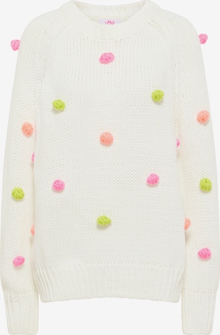 MYMO Sweter oversize w kolorze biały: przód