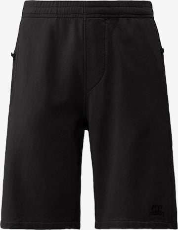 C.P. Company Trousers in Black: front