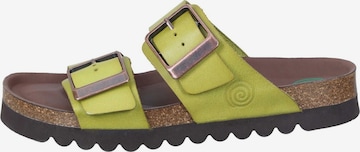 DR. BRINKMANN Mules 'Bonillo' in Green: front