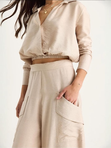 Bianco Lucci - Roupa de casa 'Zweiteiliges Set' em bege