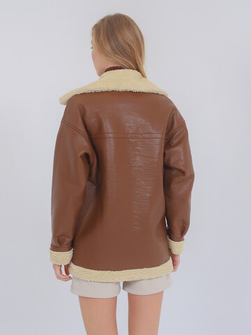 FRESHLIONS Winter Jacket 'Ella' in Brown