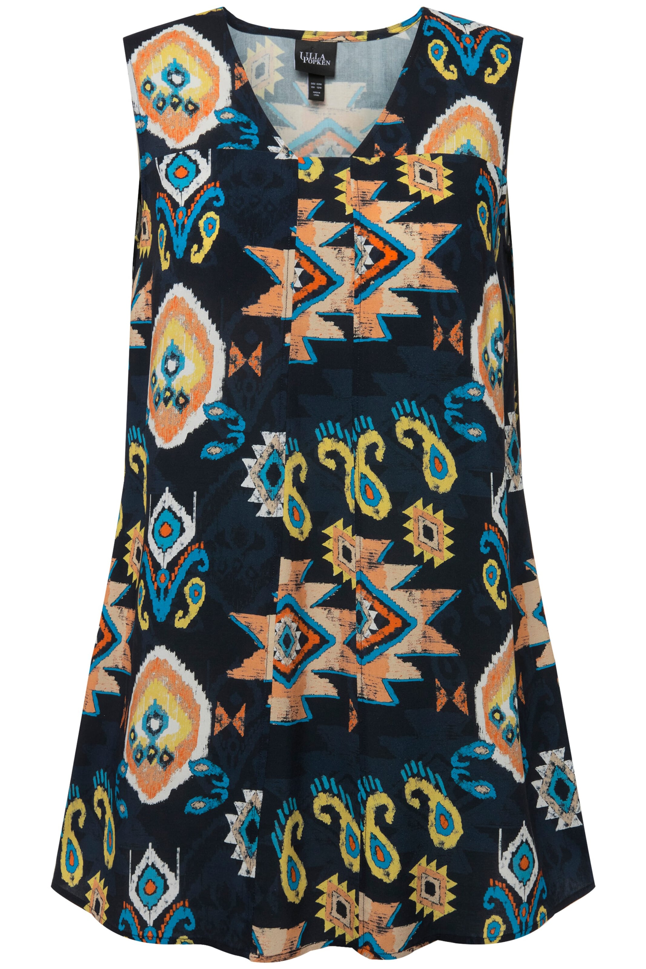 Ulla Popken Bluse in Blau: Vorderseite