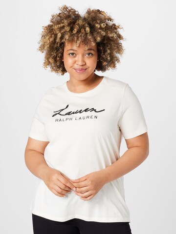 Lauren Ralph Lauren Plus Shirt 'KATLIN' in Beige: voorkant