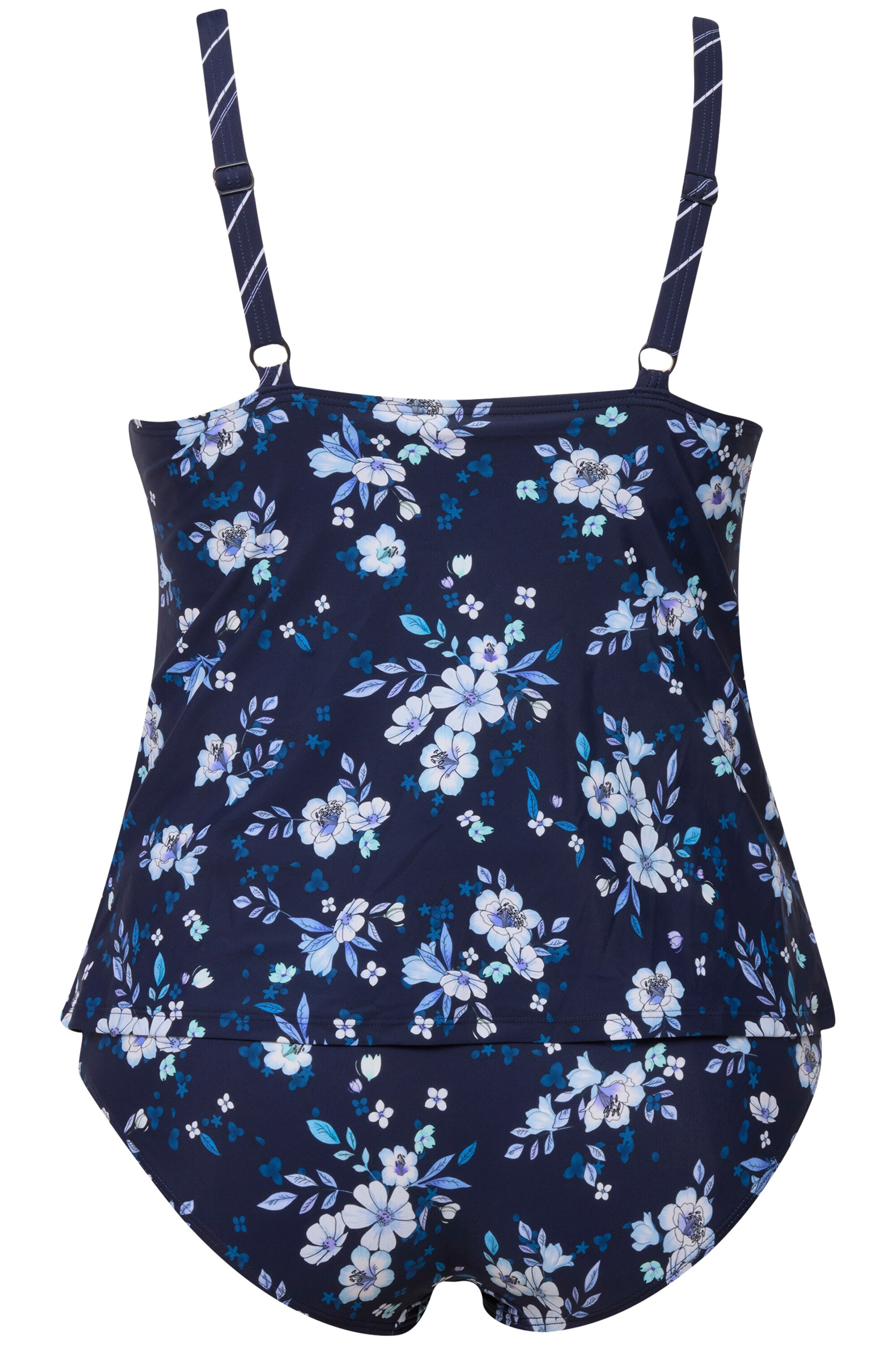 Ulla Popken T-shirt Tankini in Blauw
