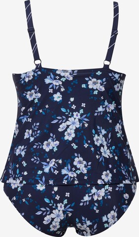 Ulla Popken T-Shirt Bikini in Blau