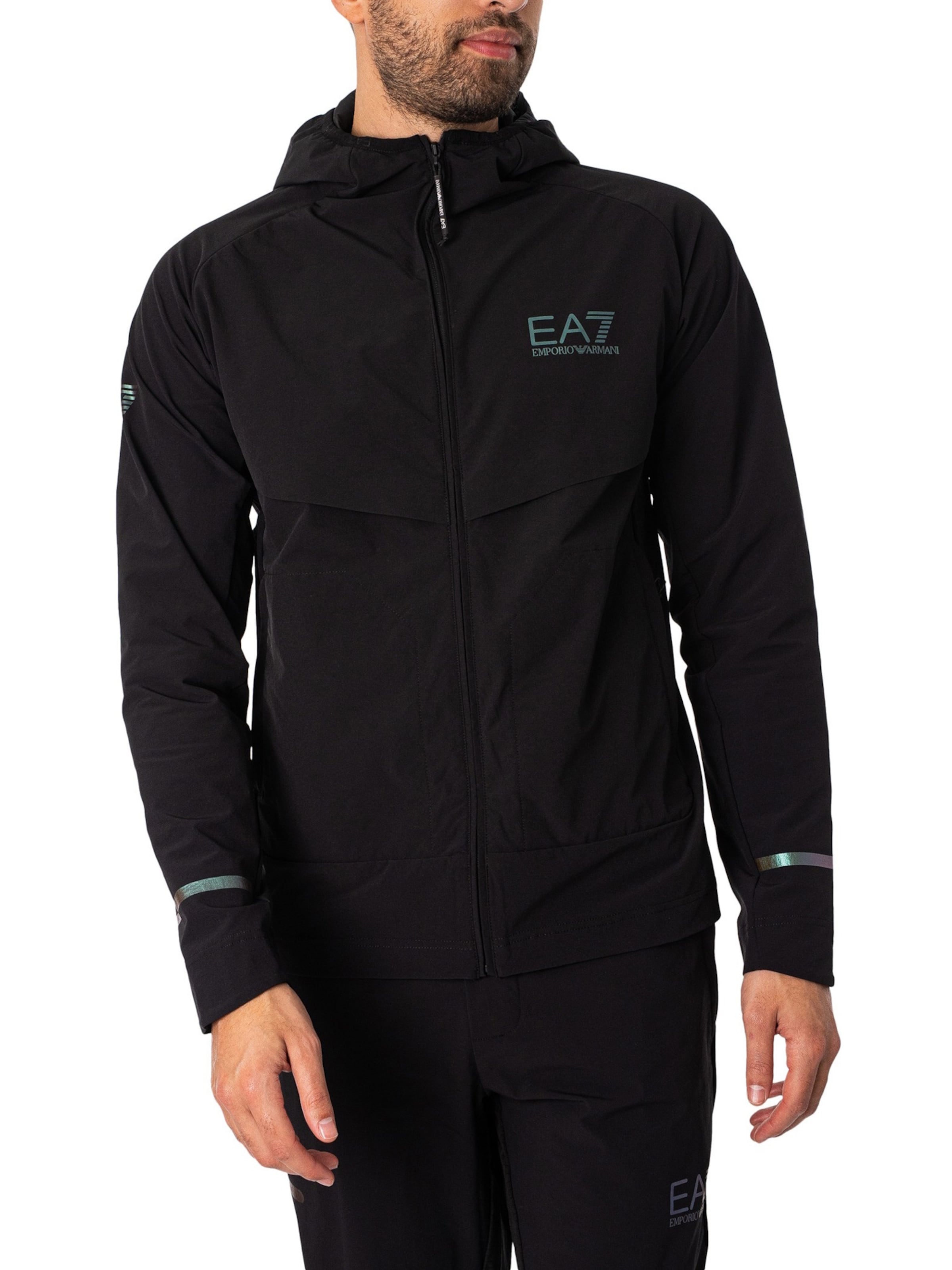 EA7 Emporio Armani Яке за трениране в черно