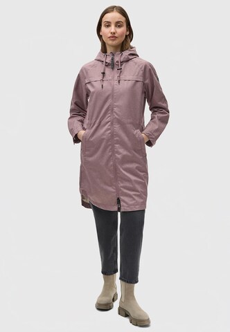 Manteau fonctionnel 'Belinka' Ragwear en violet : devant