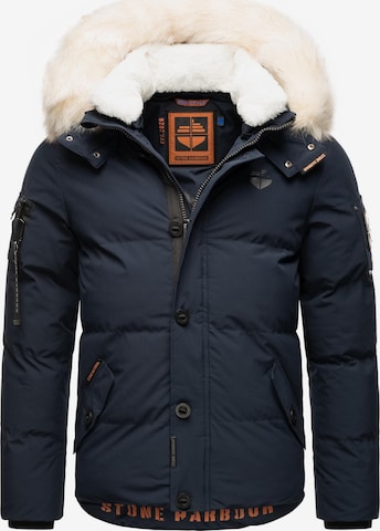 STONE HARBOUR Winter Jacket 'Halvaar' in Blue