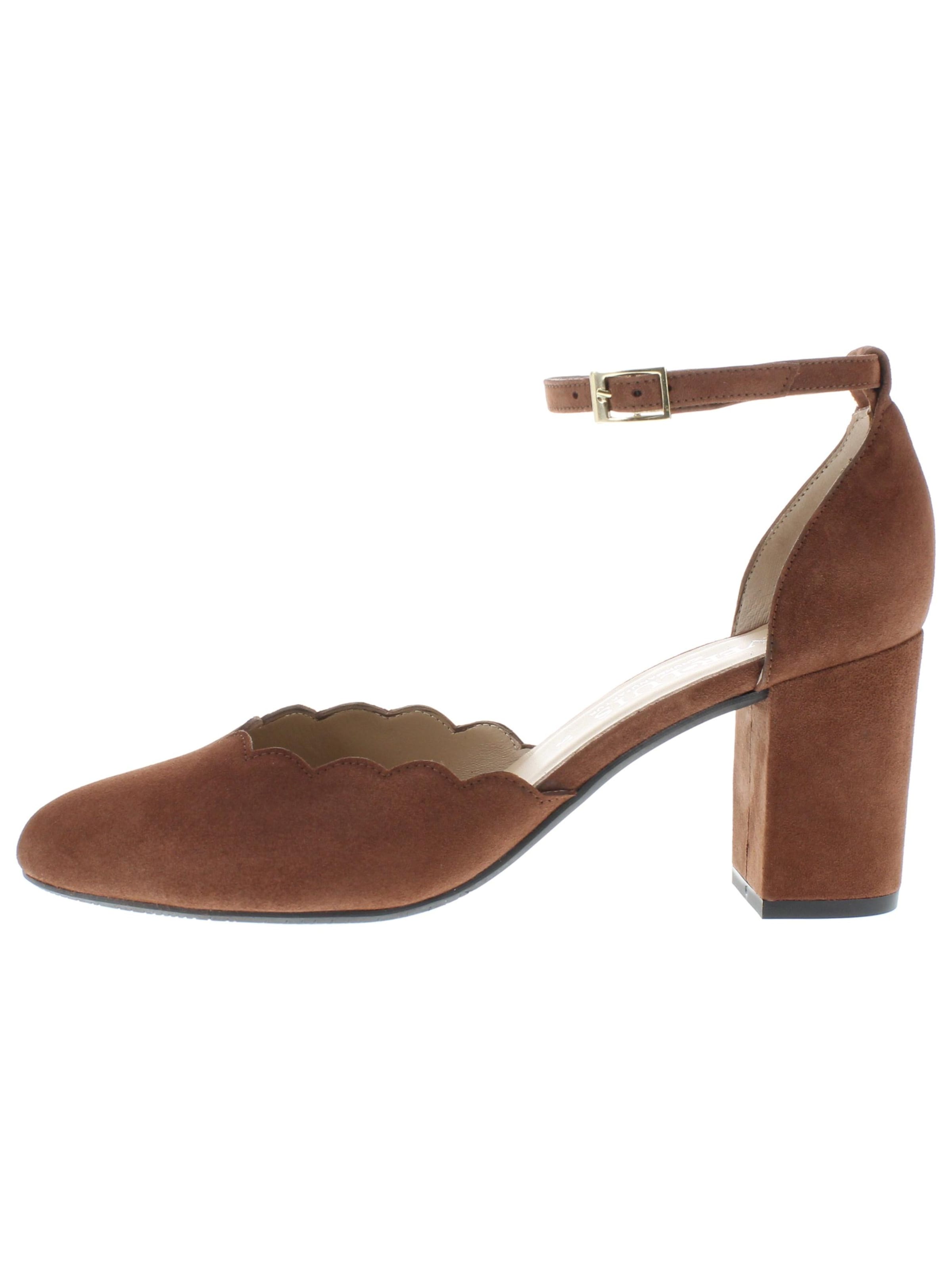 XAVER LUIS Schuhmanufaktur Pumps 'VIOLA' in Brown: front