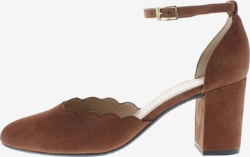 XAVER LUIS Schuhmanufaktur Pumps 'VIOLA' in Brown: front