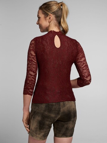 Blouse folklorique 'Amberg' SPIETH & WENSKY en rouge