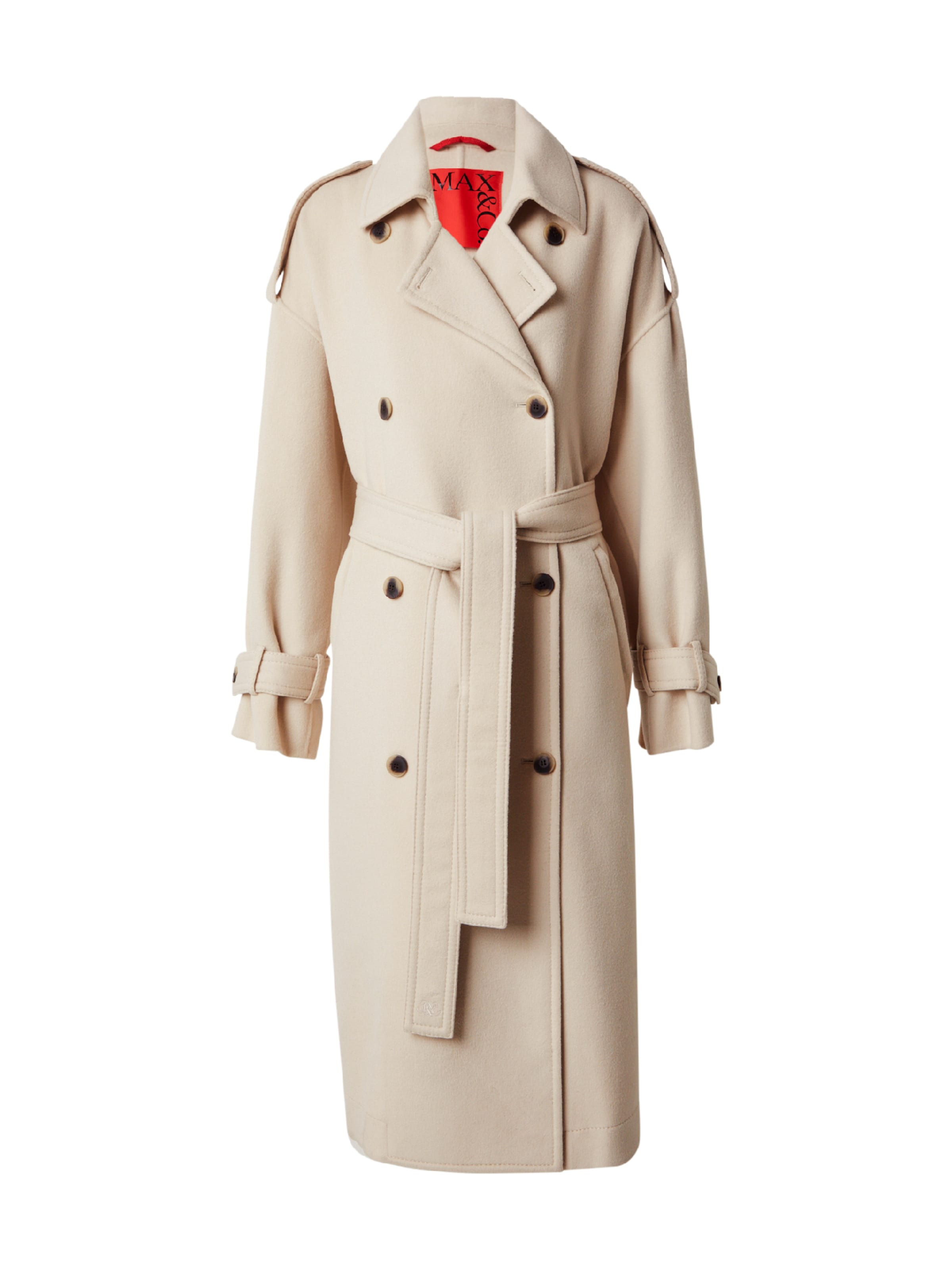 MAX&Co. Демисезонное пальто 'Gitane' в Бежевый: спереди