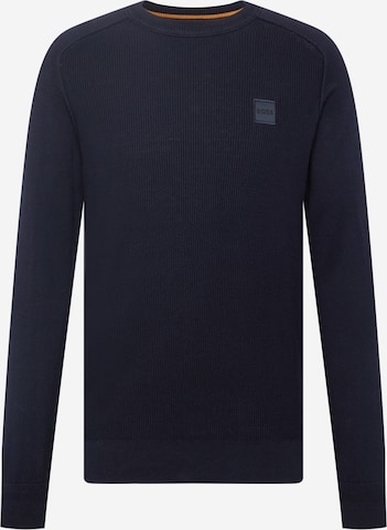 BOSS Orange Sweater 'Kesom' in Blue: front