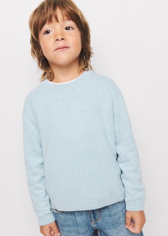 MANGO KIDS Sweter 'HUGOB' w kolorze niebieski: przód