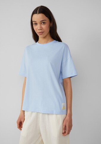 QS Shirt in Blau: Vorderseite