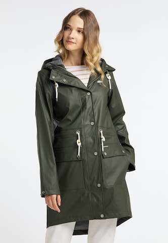 Schmuddelwedda Raincoat in Green: front