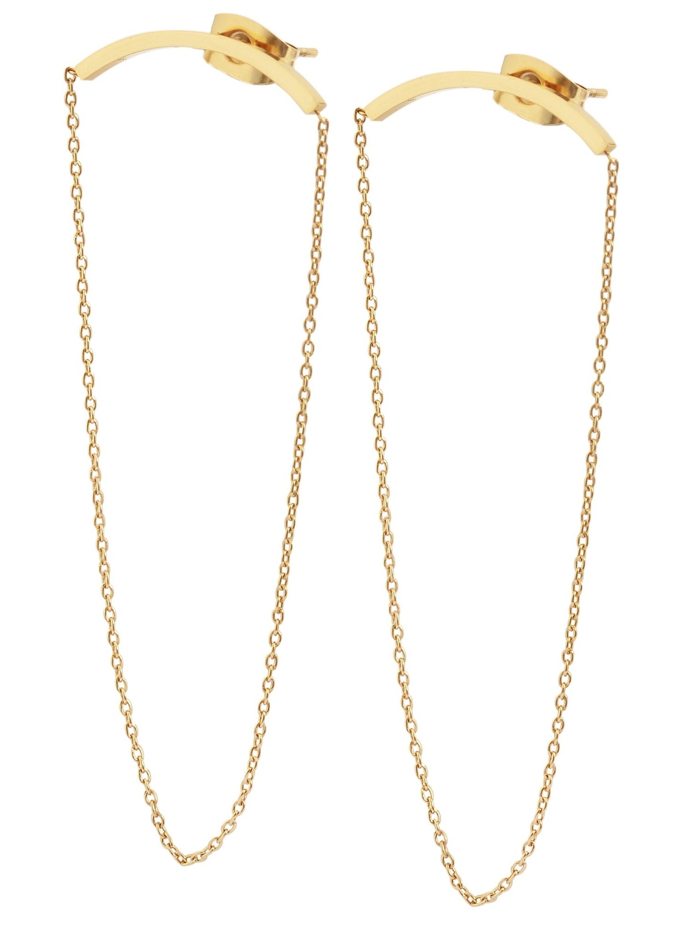 Akzent Earrings 'Amber, langlebig' in Gold: front