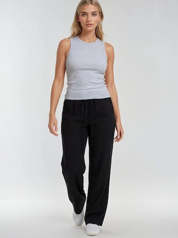 MixRay - Perna larga Calças em preto