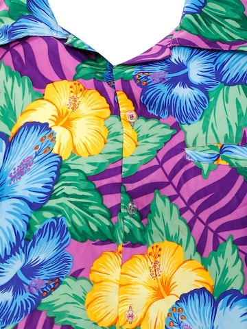 King Kameha Shirt 'Wild Flowers' in Lila