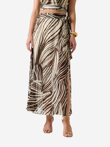 Gonna 'NEW ROMANA' di GUESS in marrone: frontale