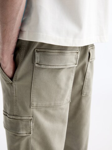 Pull&Bear Loose fit Cargo trousers in Beige