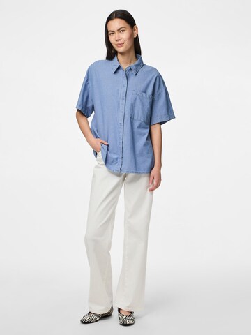 PIECES Bluse 'PCMia' i blå