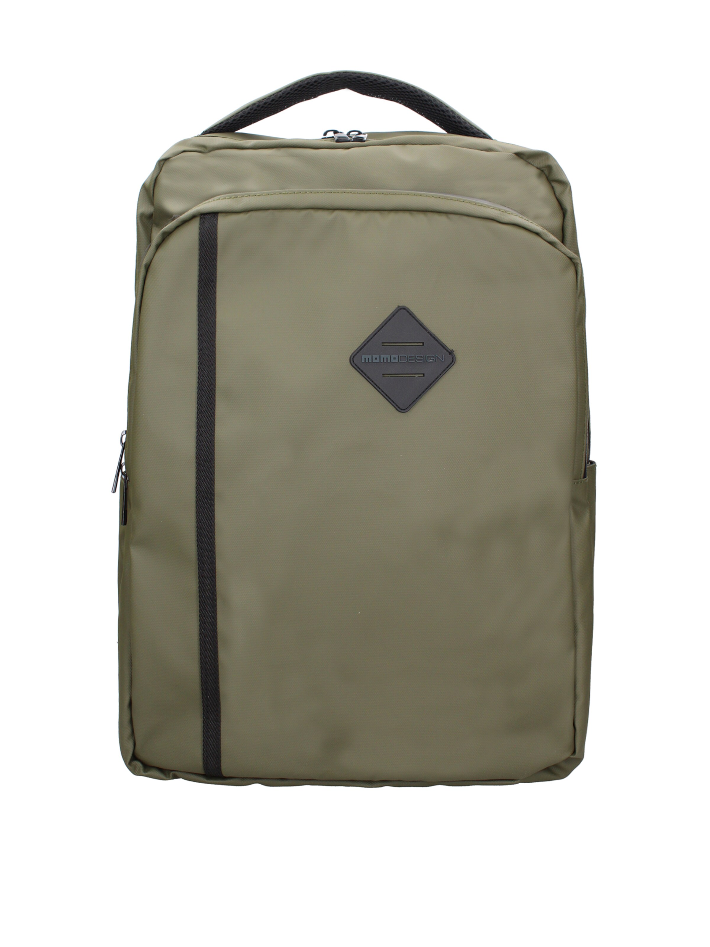 Zaino 'Zaino uomo casual Silvano Pro - Poliuretano - Poliestere' di Momo Design in verde: frontale