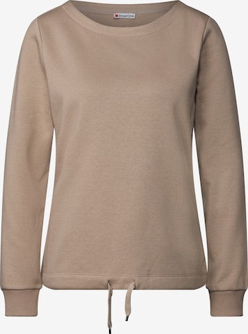 STREET ONE Sweatshirt in Braun: Vorderseite