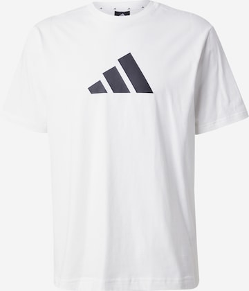 T-Shirt fonctionnel 'FI 3BAR' ADIDAS SPORTSWEAR en blanc : devant