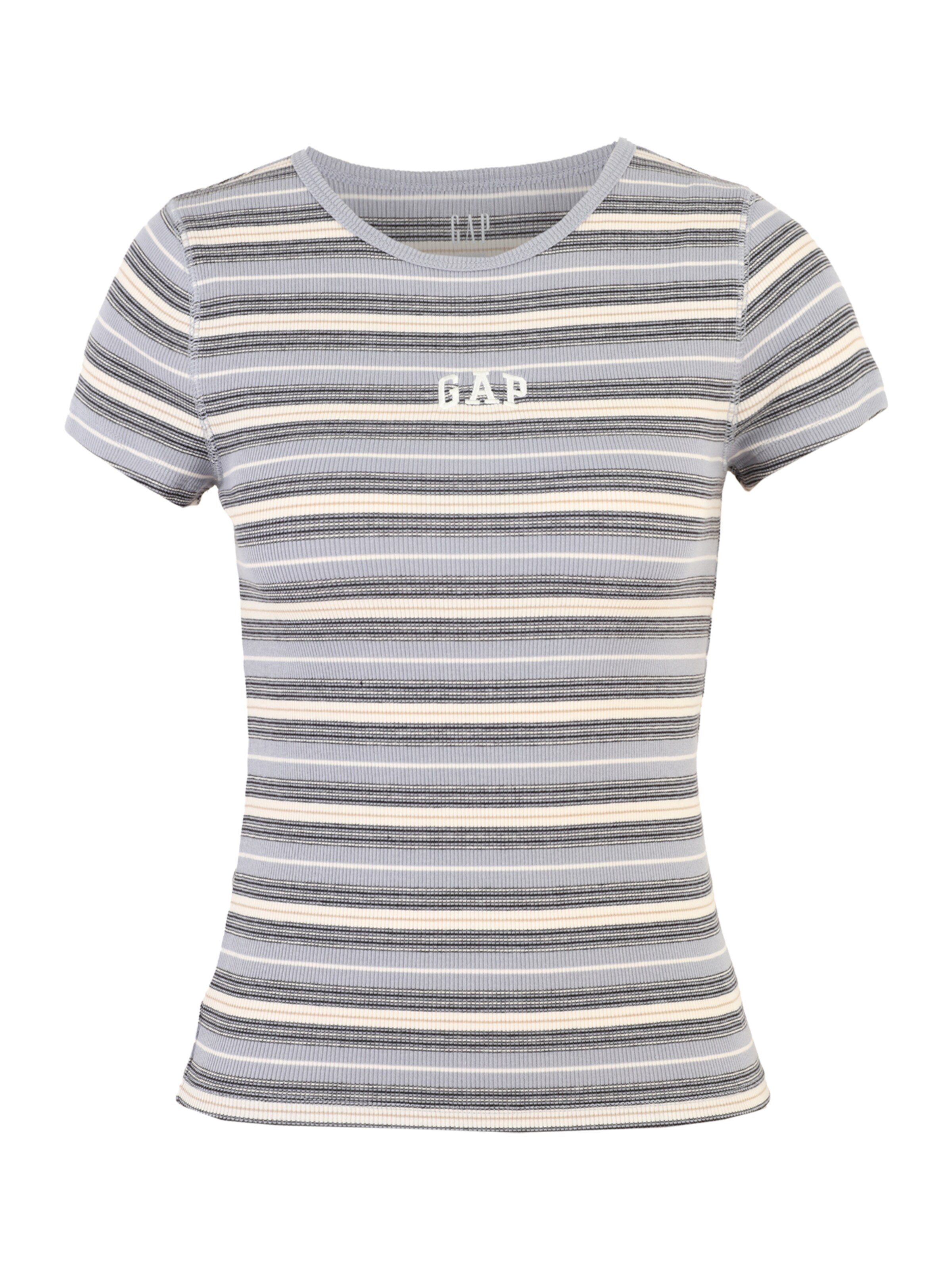 Gap Tall T-shirt en bleu clair / jaune / noir / blanc, Vue avec produit