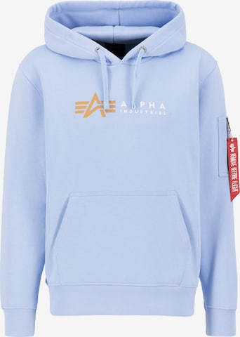 ALPHA INDUSTRIES Mikina – modrá: přední strana