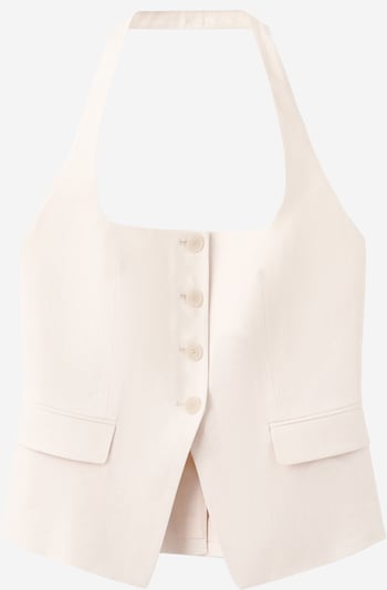 MANGO Pukuliivi 'Boreli' värissä valkoinen, Tuotenäkymä