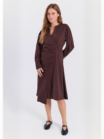 NORR Dress ' Otilia ' in Brown: front