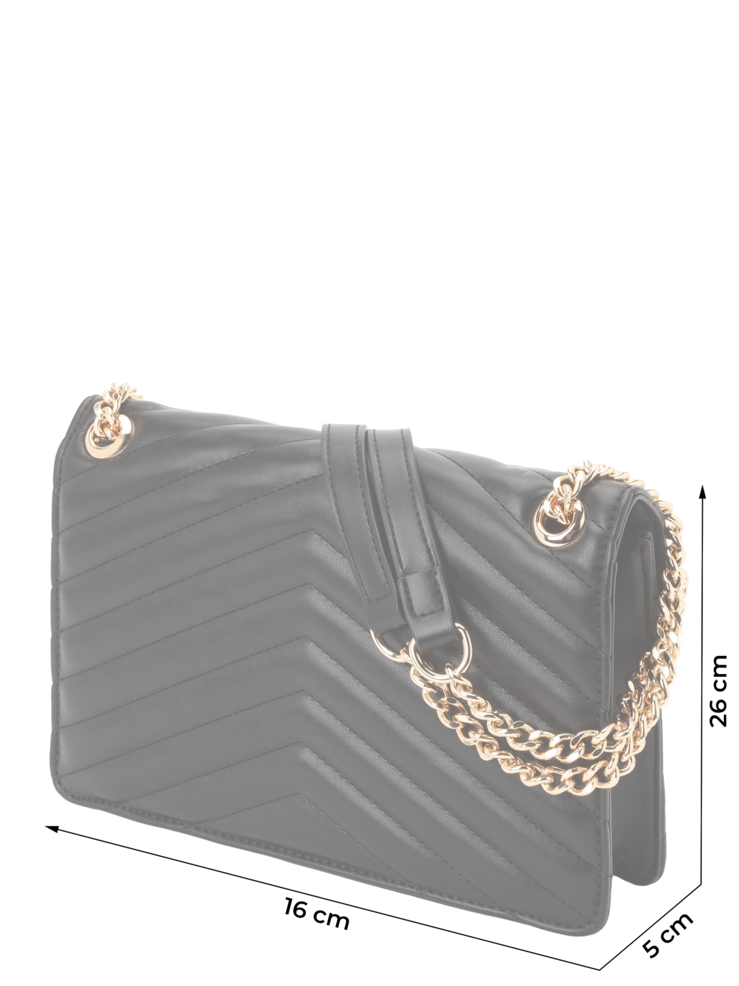 19V69 ITALIA Τσάντα ώμου 'Blairi Gold' σε μαύρο