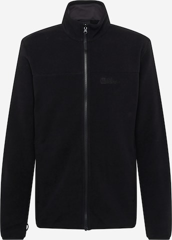 JACK WOLFSKIN Funktionsfleecejacke 'Beilstein' in Schwarz: predná strana