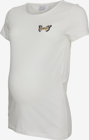 MAMALICIOUS - Camisa 'BIRDIE' em branco: frente