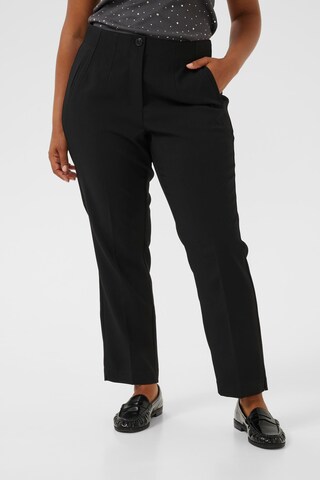 Regular Pantalon 'Celia' KAFFE CURVE en noir : devant