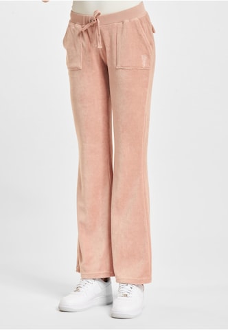 évasé Pantalon Juicy Couture en rose : devant