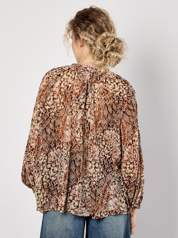 Chemisier Apricot en marron