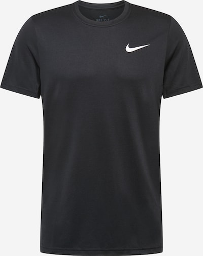 Tricou funcțional NIKE pe negru / alb, Vizualizare produs