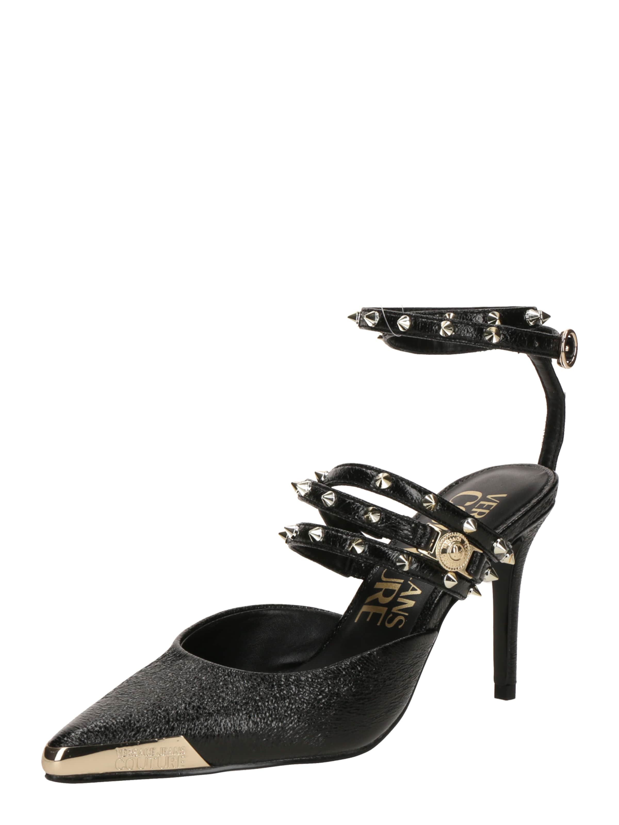 Versace Jeans Couture Лодочки 'SCARLETT' в Черный: спереди