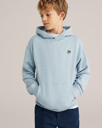 WE Fashion Sweatshirt in Blau: Vorderseite
