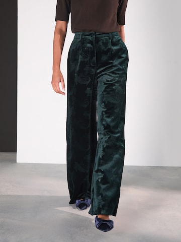 Next Wide Leg Hose in Grün: Vorderseite